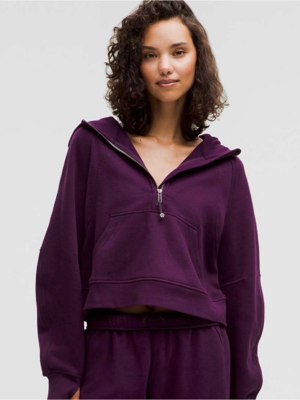 Lululemon Scuba Oversized Half-Zip Hoodie - Dramatic Magenta